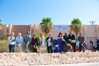 A groundbreaking ceramony at the new site of The Gay and Lesbian Community Center of Southern Nevada, Tuesday Aug. 7, 2012.